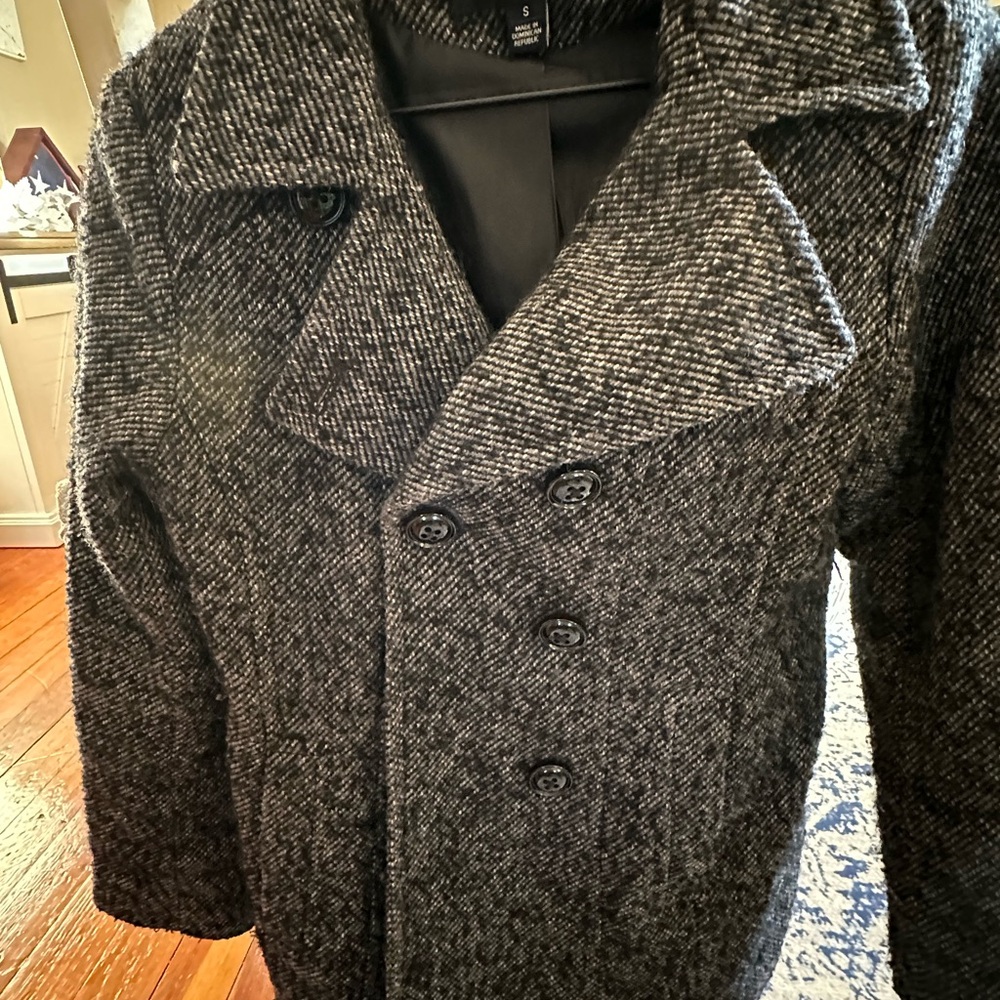 London Fog Black and Gray Women's Coat - Picture 3 of 9